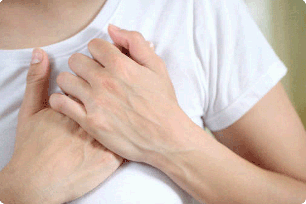 close-up of woman holding her hand