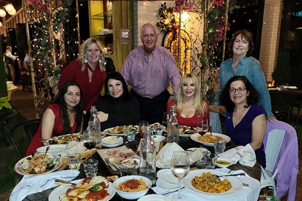 Kimmel Institute's Staff at holiday dinner